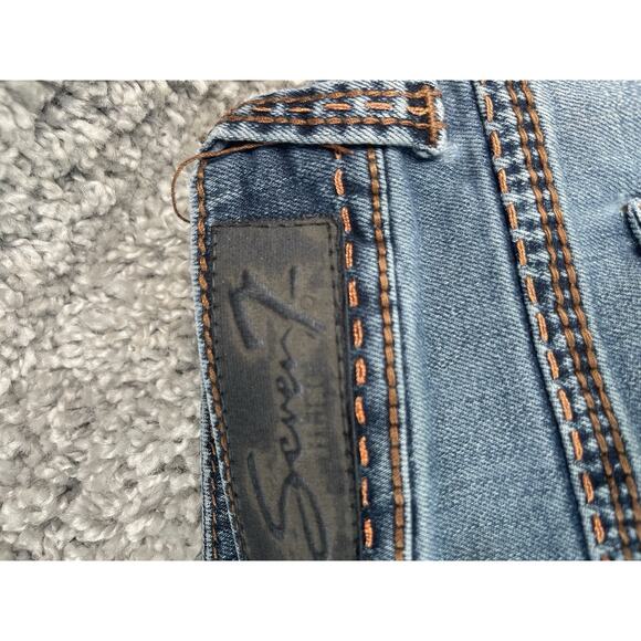 Womens Seven 7 for All Mankind Wide Leg Medium Wash Blue Denim Jeans Size 12 - Picture 3 of 7